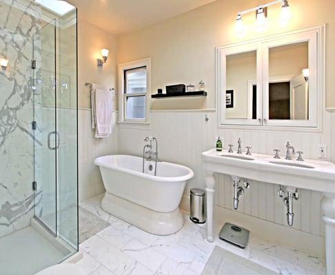 ELEGANT LAKE STREET MASTER BATHROOM. - Represented as buyers and then as sellers.