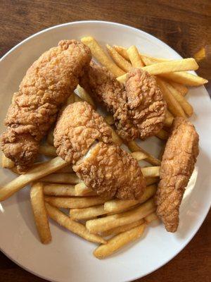 Chicken fingers and fried good for kids who are picky eaters