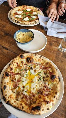 Breakfast pizza, LA Vaca verde