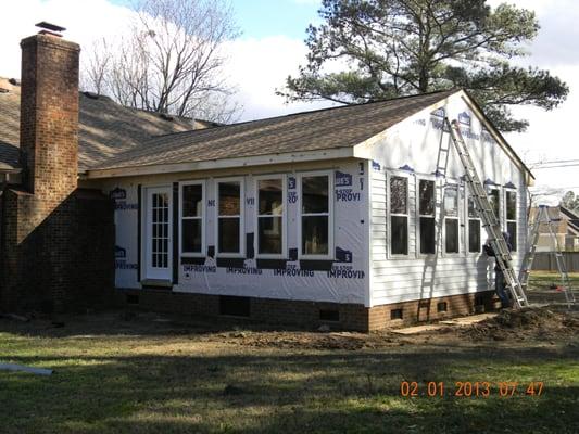 THIS IS A SUNROOM ADD ON IN CHESAPEAKE, VA