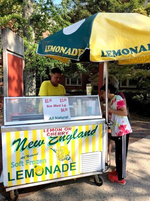 Welcome stand on a warm 95° day! (This was at Brown campus)