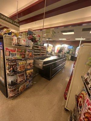 Cashier section