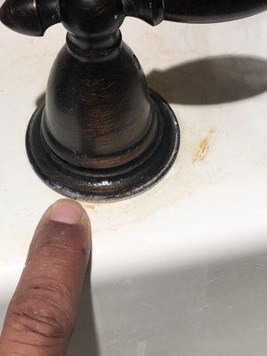 Rusty or leaking faucets. We replaced these faucets for our property management account