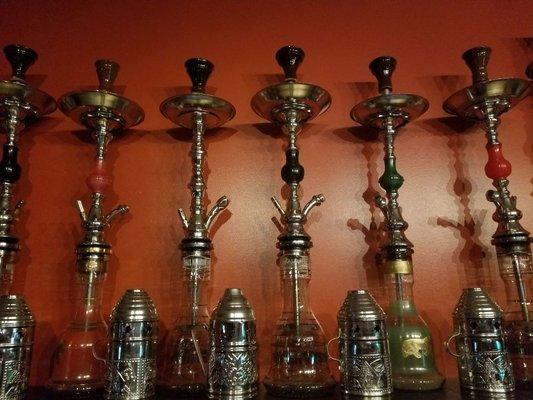 All hookahs are hand made Khalil Mamoon from Egypt.