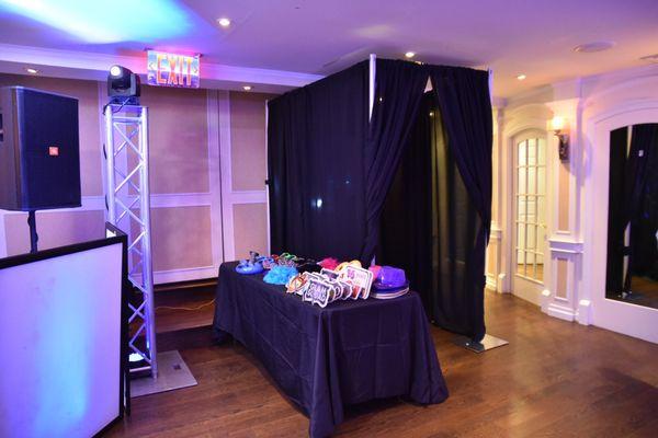 Pipe and Drape Photo Booth