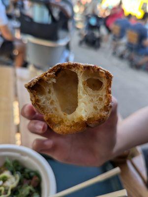 Cheddar Mochi Bread Interior