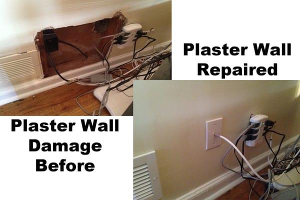 Plaster wall repair