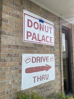 Drive thru sign