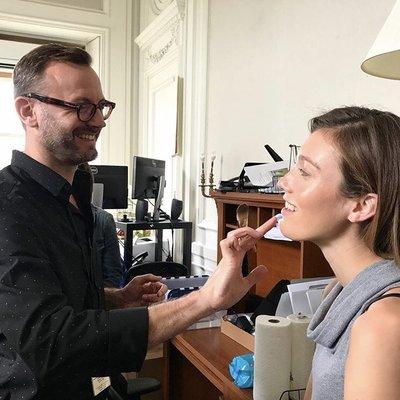 Backstage at The Pierre Cardin fashion show at The Breakers Mansion, Newport RI