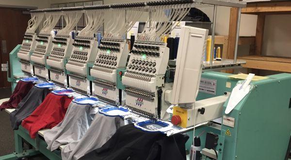 We embroider all jobs in our facility.