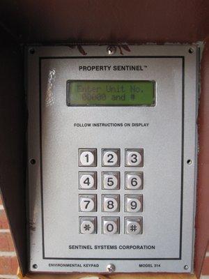 Personal Keypad Entry