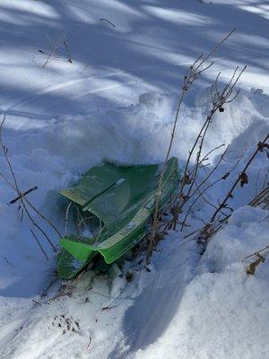 $35 dollar sled that broke immediately