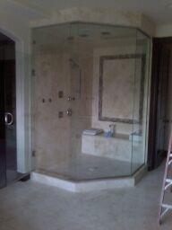 NEO Angle Frameless Steam Shower