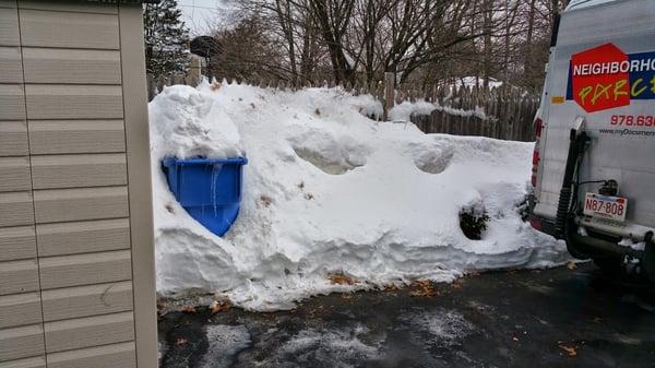 Document Shredding service after 3Ft of snow in Andover MA