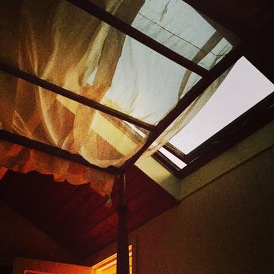 View of skylight at dawn....