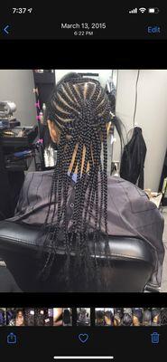 Braid down process