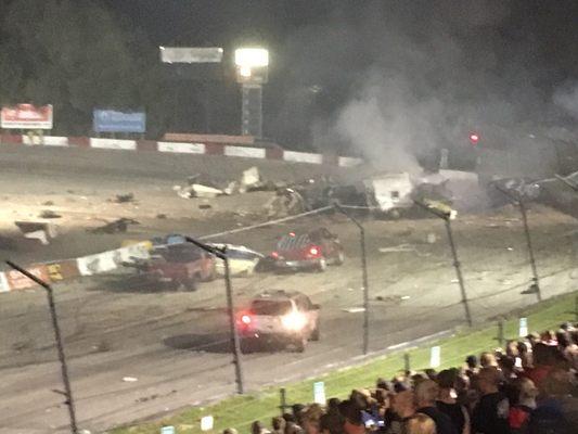 Trailer destruction derby tonight!