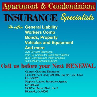 Apartment and Condominiums Insurance