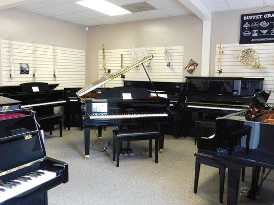 Yamaha piano and instrument showroom