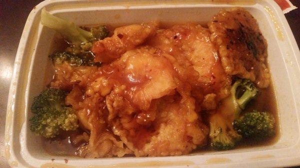 General Tso Shrimp looks like soup