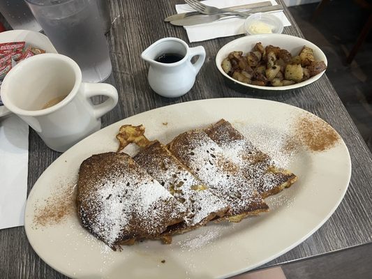 French toast and home fries