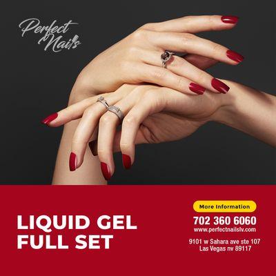 Get the perfect finish for your nails with our Liquid Gel Full Set! Our long-lasting, vibrant color will leave you feeling beautiful.