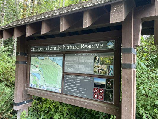 Trail head sign