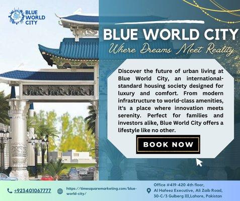 Blue World City Islamabad is rapidly emerging as one of the most innovative and futuristic real estate developments in Pakistan.