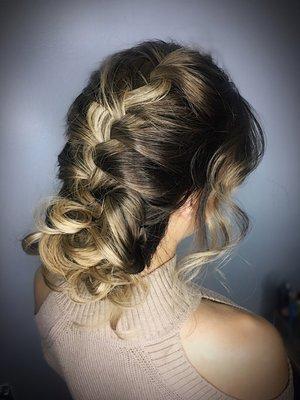 Bridal updo