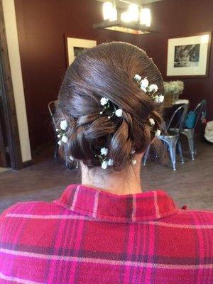 Bridal hair done by Jenny