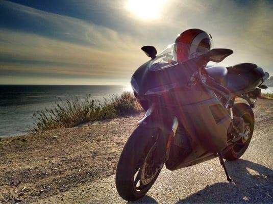 Ducati 848 from Racy Rentals!!! On the pch