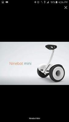 The hottest newest 2 wheel Segway ninebot mini....