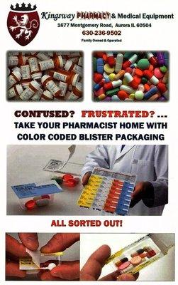 Medication Blister packaging...get all your medication once a month