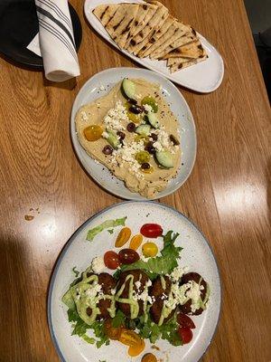 Hummus and Zucchini Cakes