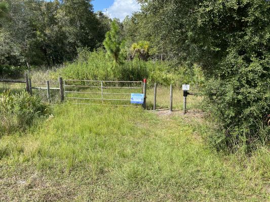 This is the path entrance.