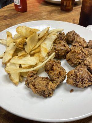 Steak tips and fries