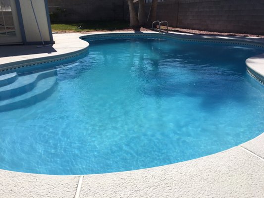 Pool after acid wash