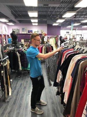 Tim Turensek volunteering during the 2018 CPA Day of Service.