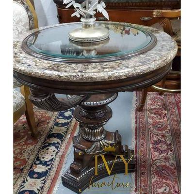 Michael Amini Furniture And more. Luxury round marble table