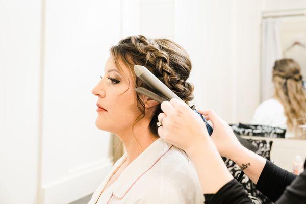 Wedding updo