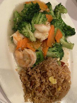 22. Shrimp with Broccoli Combo Plate