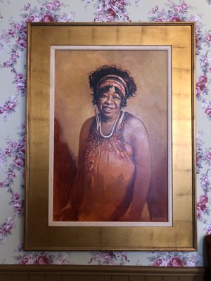 Ma Rainey portrait. The artist is a Columbus native.