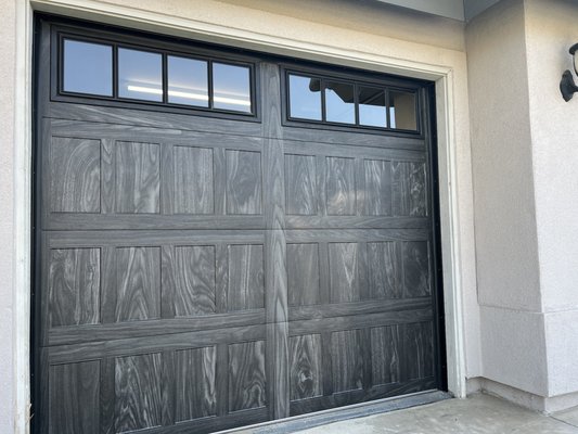 Stamped Shaker Carbon Oak with Madison Window