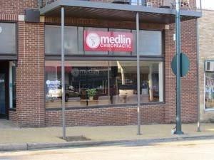 Medlin Chiropractic located at 132 West Bankhead Street in downtown New Albany.