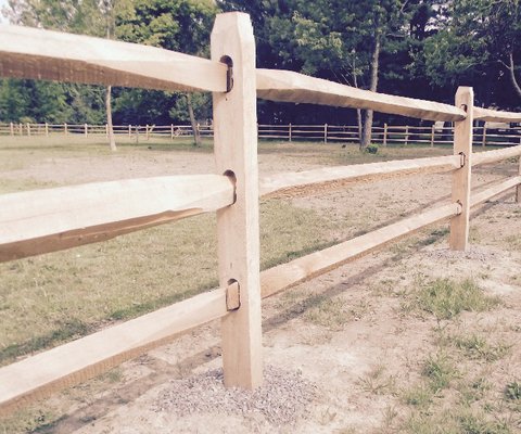 Post and Rail Horse Fence