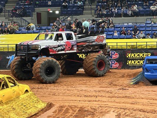 My daughter & I got to ride this. Pretty fun! Kicker Monster Truck Show in Hobbs, NM. 2/10/2024