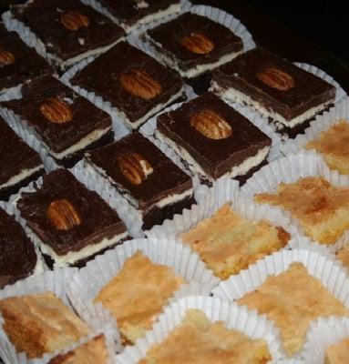 Bourbon Ball Brownies & Chess Bars