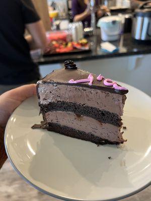 My decadent slice of Midnight Delight Cake