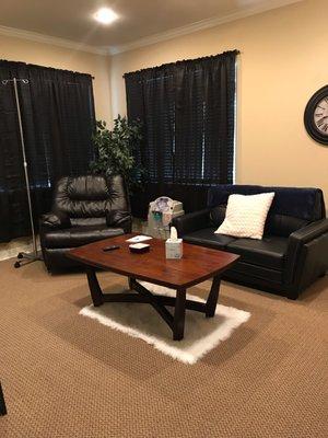 Your choice of a great big recliner or couch for treatment in Room 2.