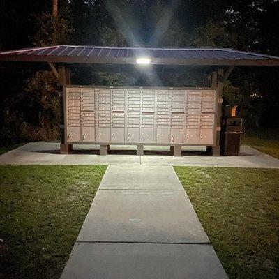 LED lights for neighborhood mailboxes.